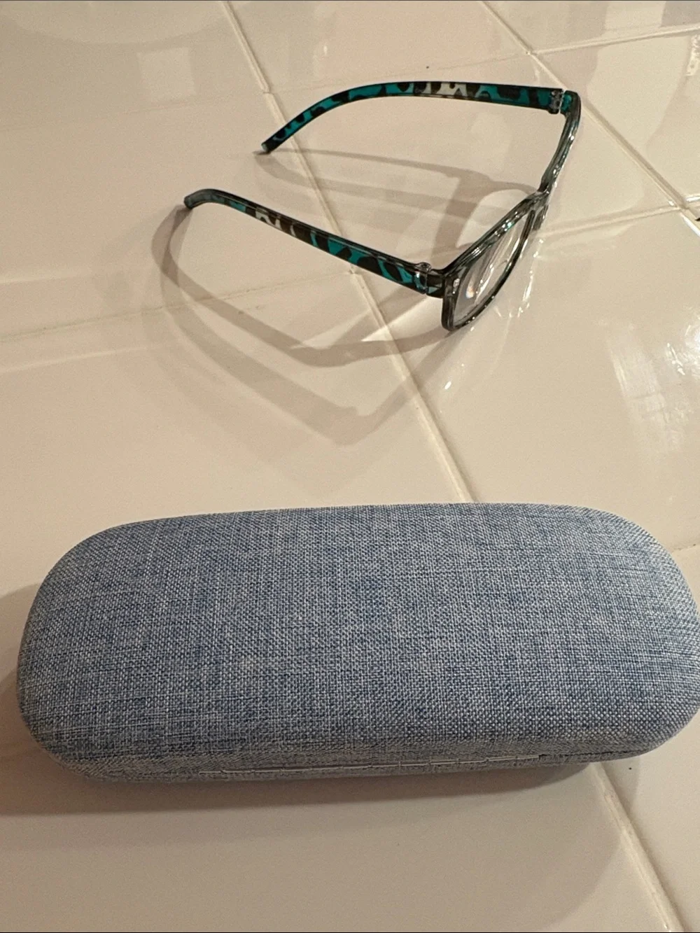 Nine West Gwen Green-Blue 2.5 Tortoiseshell Reading Glasses with Case NEW